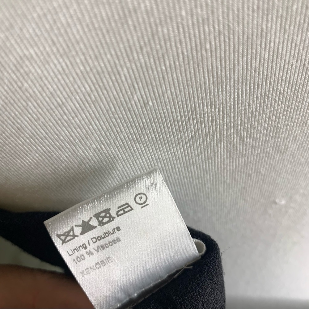 Paul & Joe's Strapless Black Wool Crepe Cocktail Mini Sweetheart Dress Women 6 - Picture 13 of 14